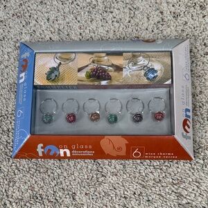 Wine Glass Charms Set - Multicolor